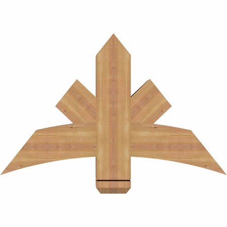 Ekena Millwork Alberta Smooth Timber Gable Bracket, Western Red Cedar, 36"W x 23"H x 5 1/2"D x 5 1/2"F, 15/12 Pitch GBW036X23X0606ALB00SWR